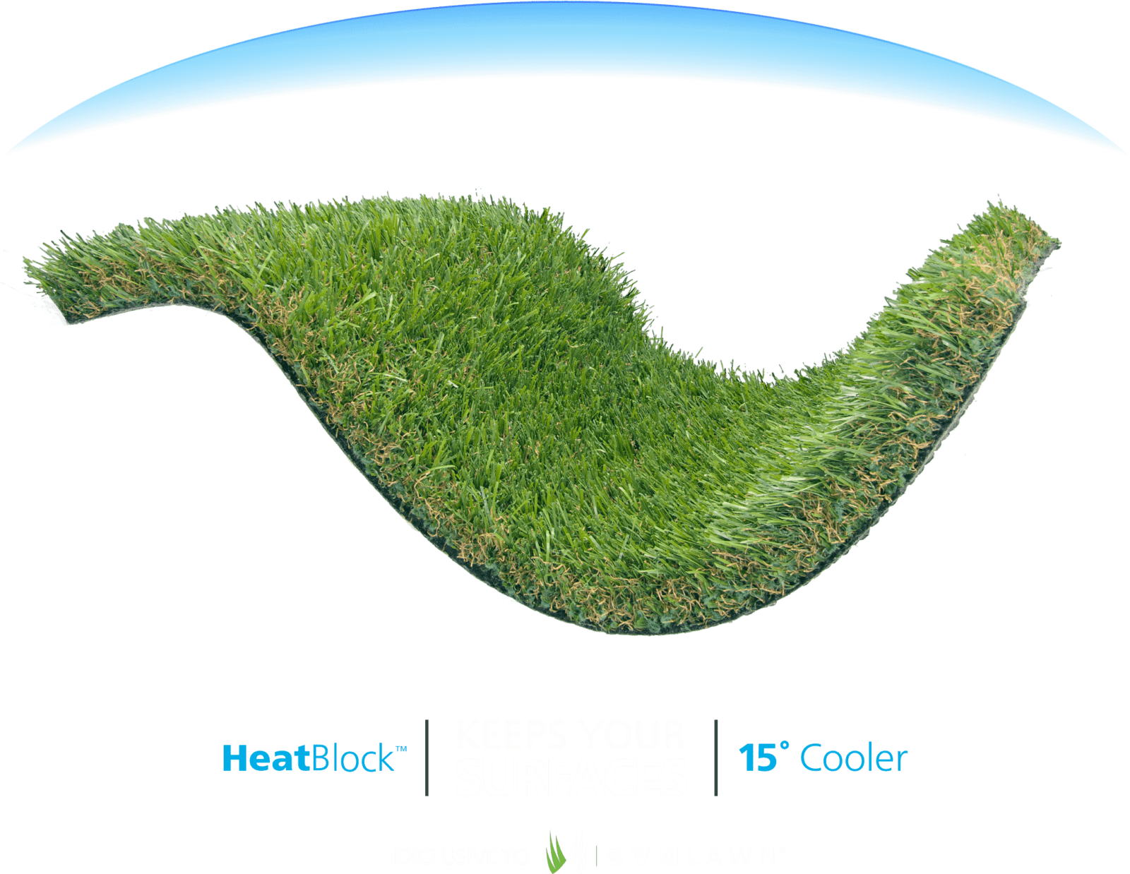 HeatBlock Keeps Artificial Grass 15° Cooler